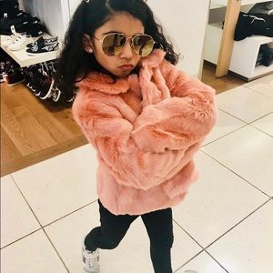 Old navy pink fluffy jacket!